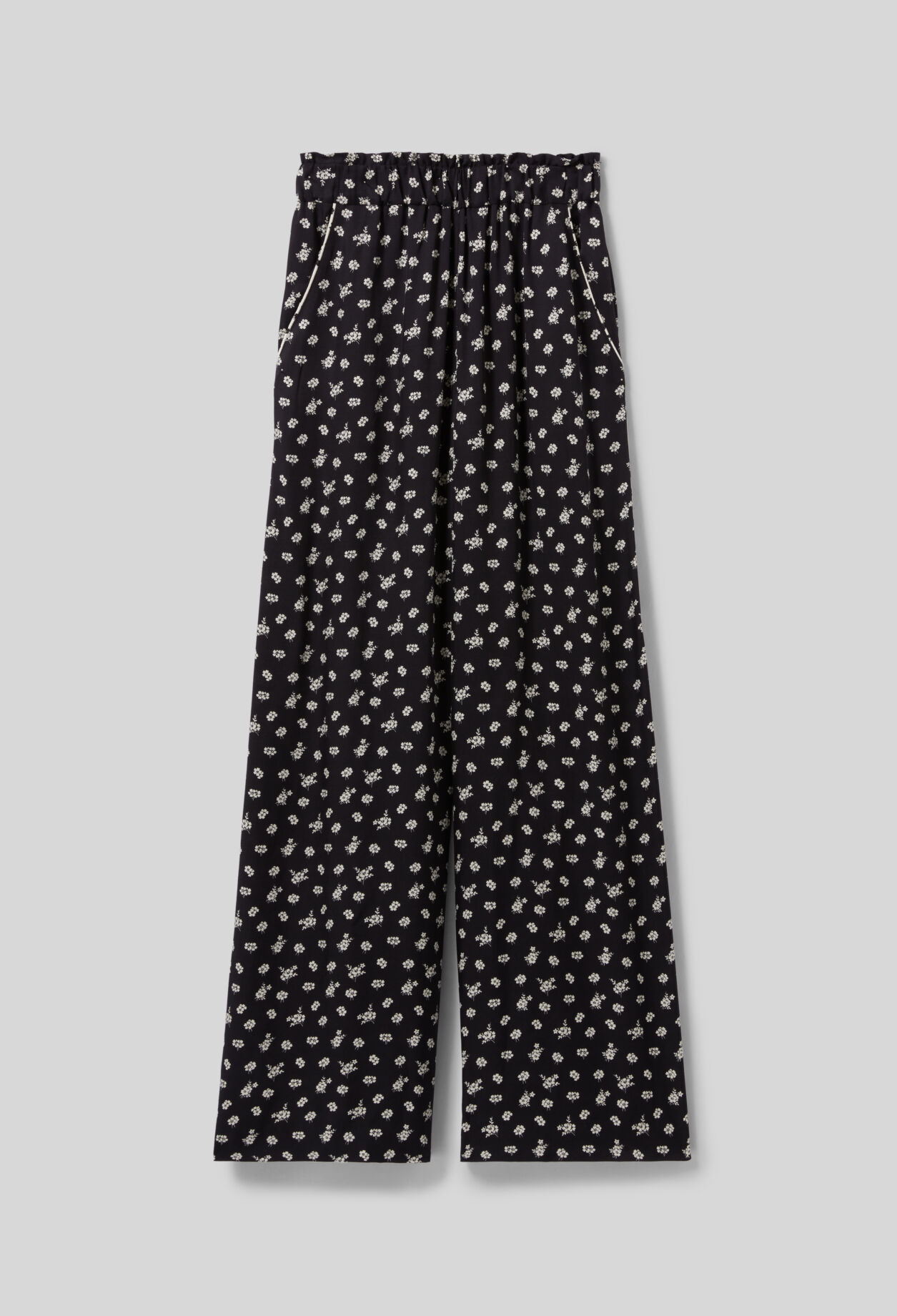 Wide-Leg Fluid Print Trousers 7 Wide-Leg Fluid Print Trousers