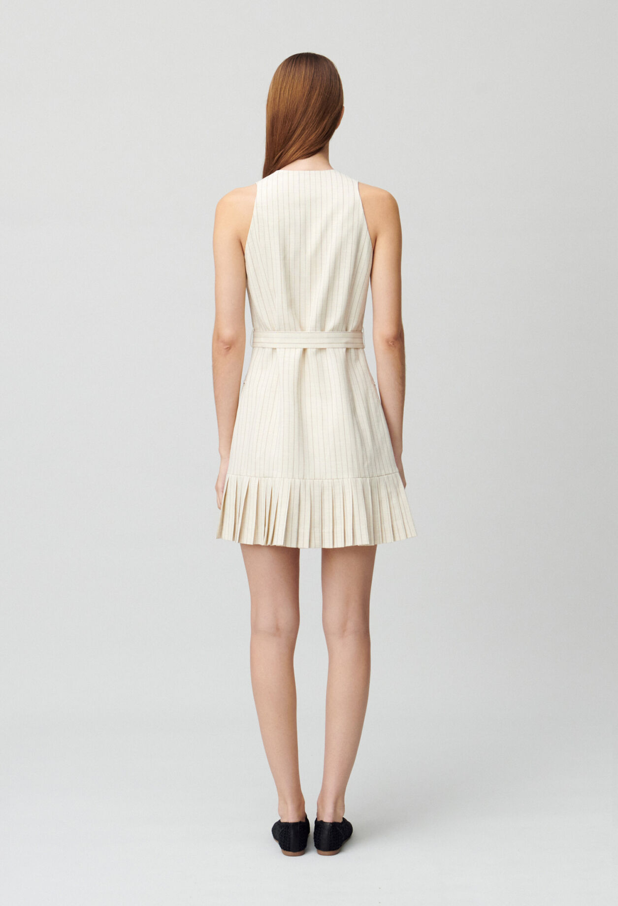 Pleated fitted short dress 5 Pleated fitted short dress