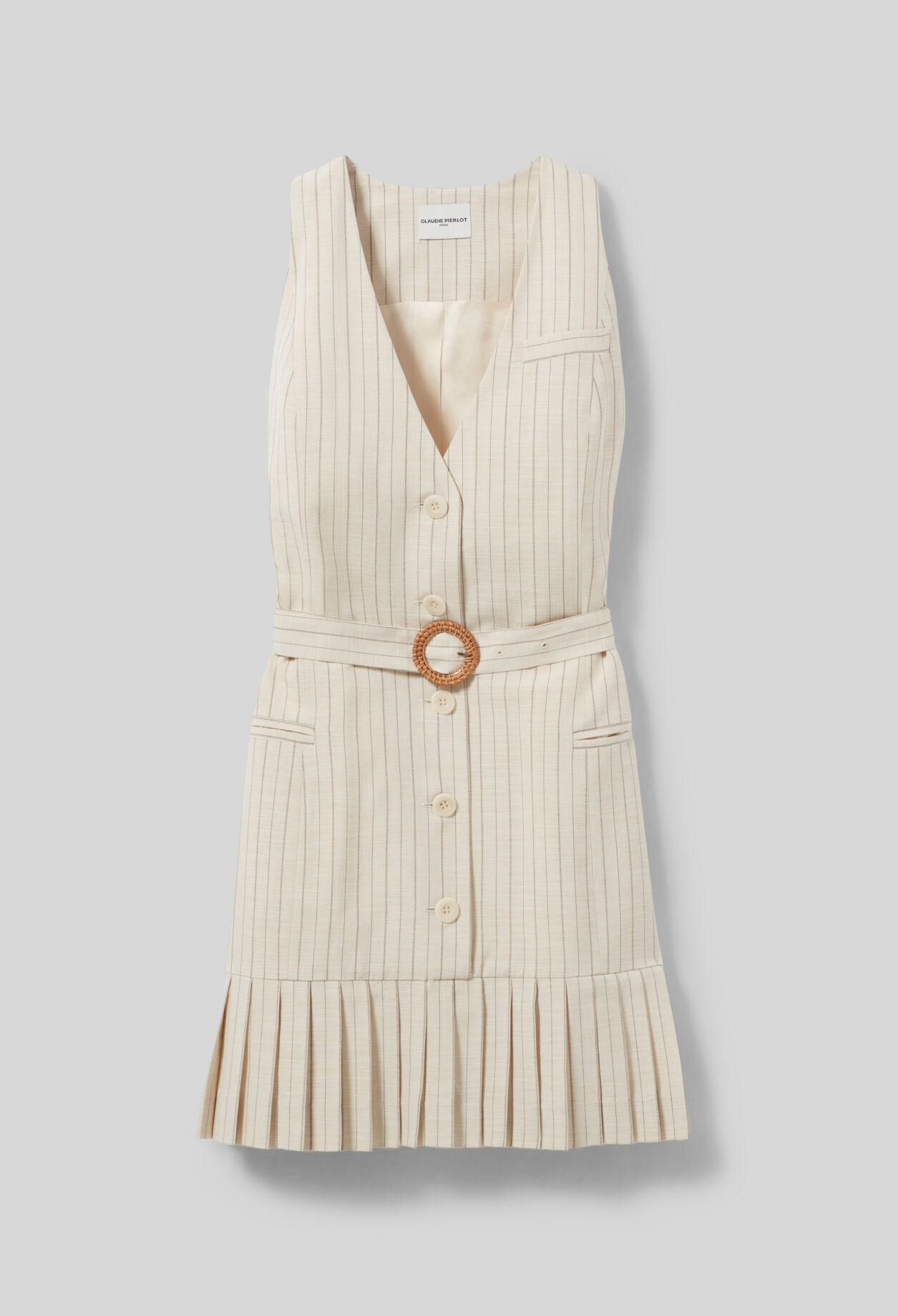 Pleated fitted short dress 7 Pleated fitted short dress