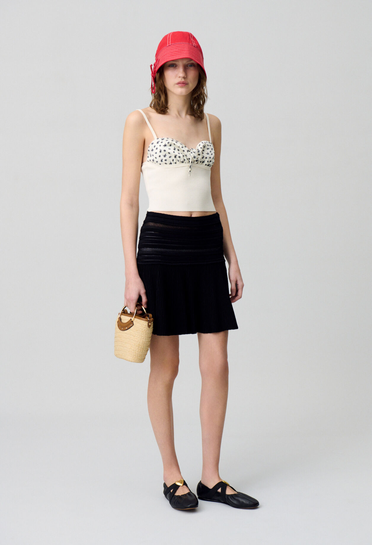 Fine Knit V-Neck Top