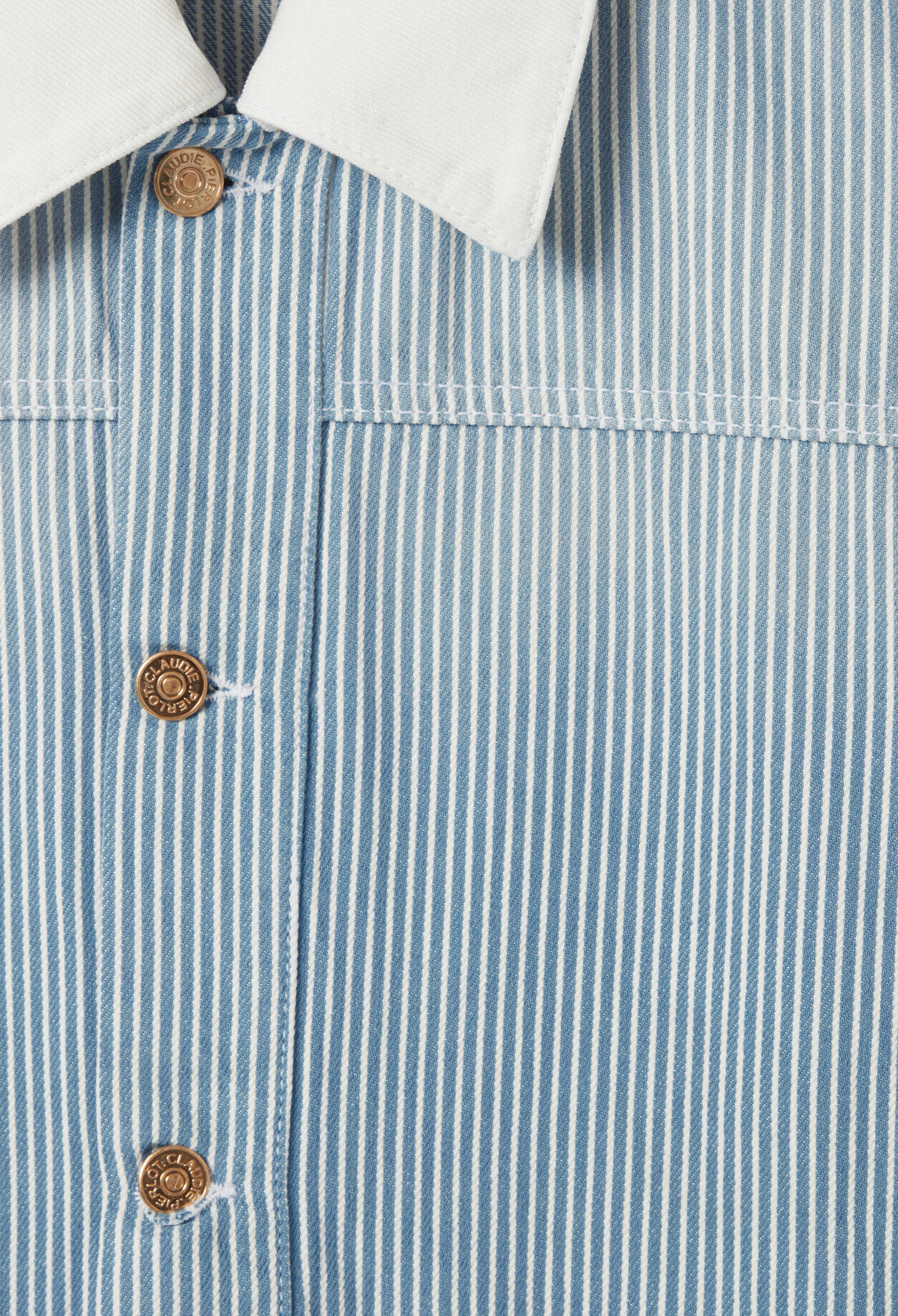 Striped denim gabardine jacket 6 Striped denim gabardine jacket