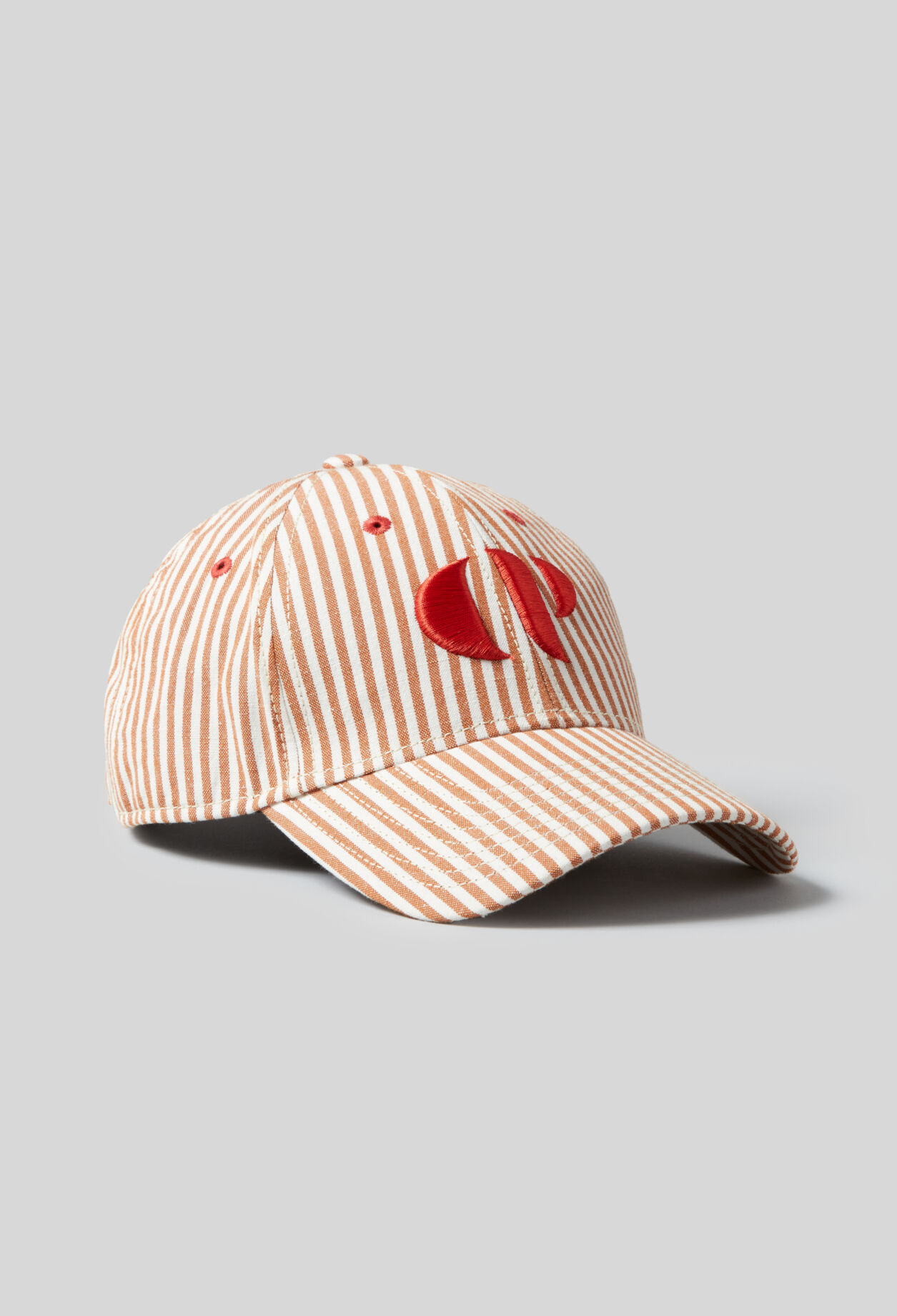 Striped Monogram Cap CP 4 Striped Monogram Cap CP