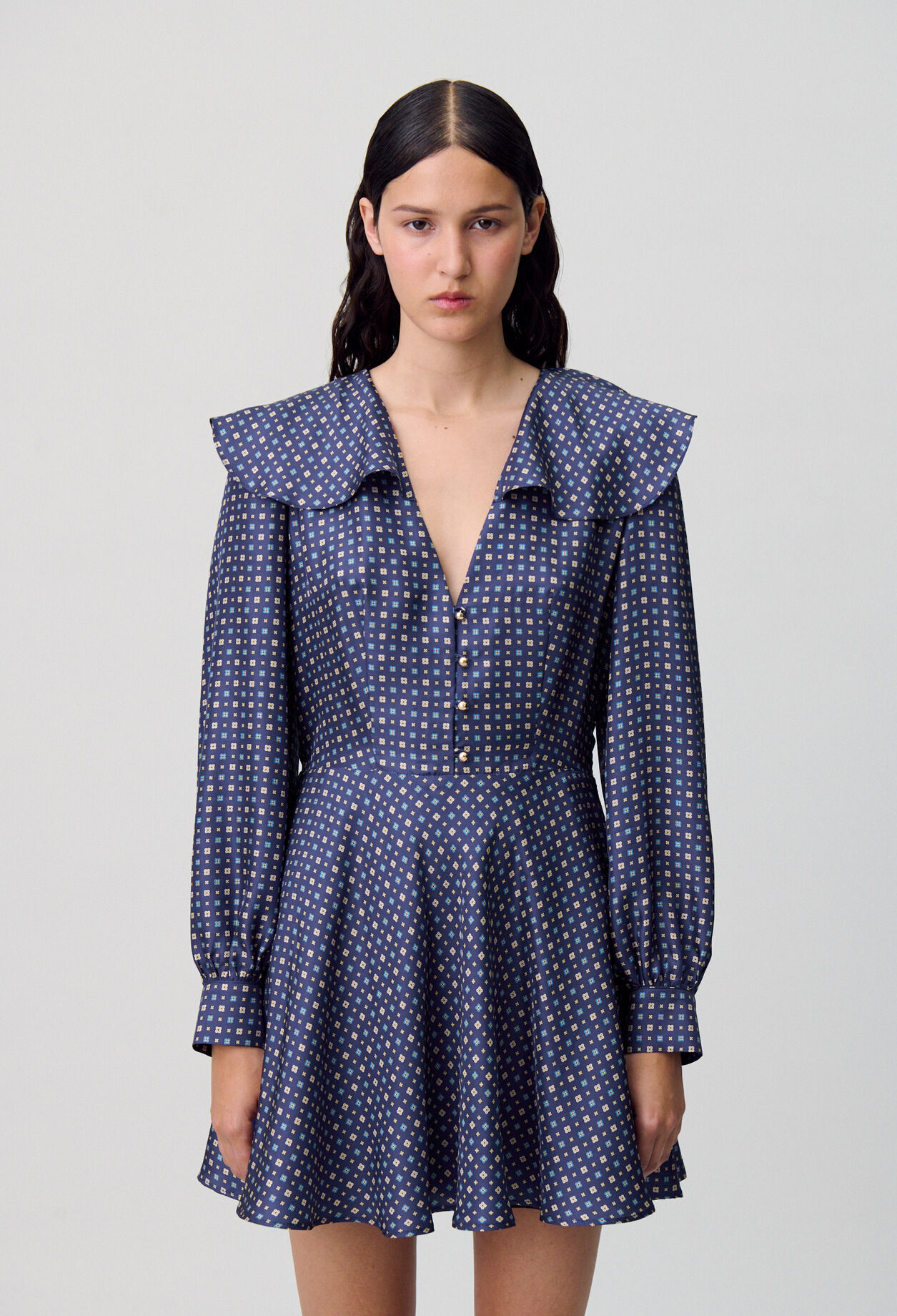 Printed Silk Mini Dress 5 Printed Silk Mini Dress