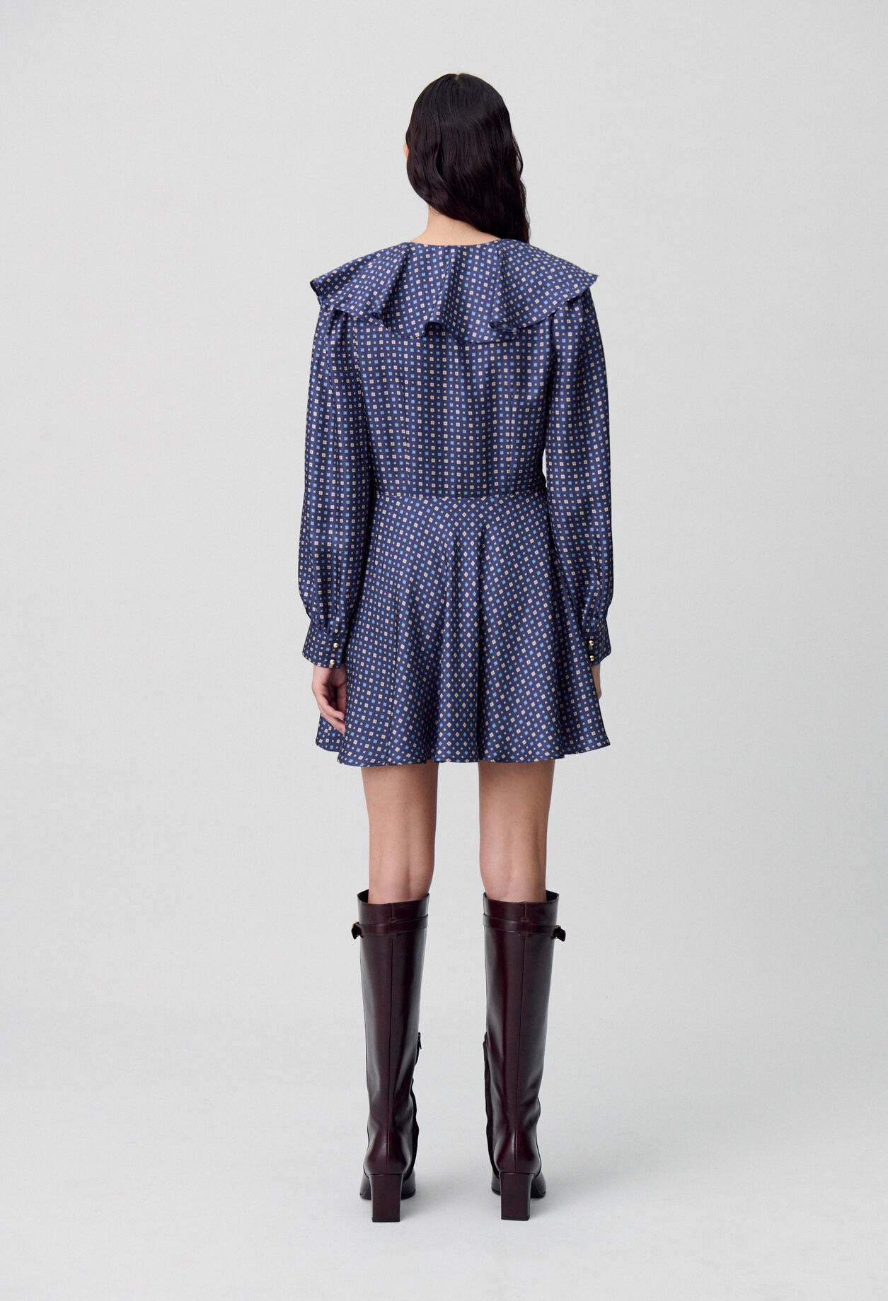 Printed Silk Mini Dress 6 Printed Silk Mini Dress