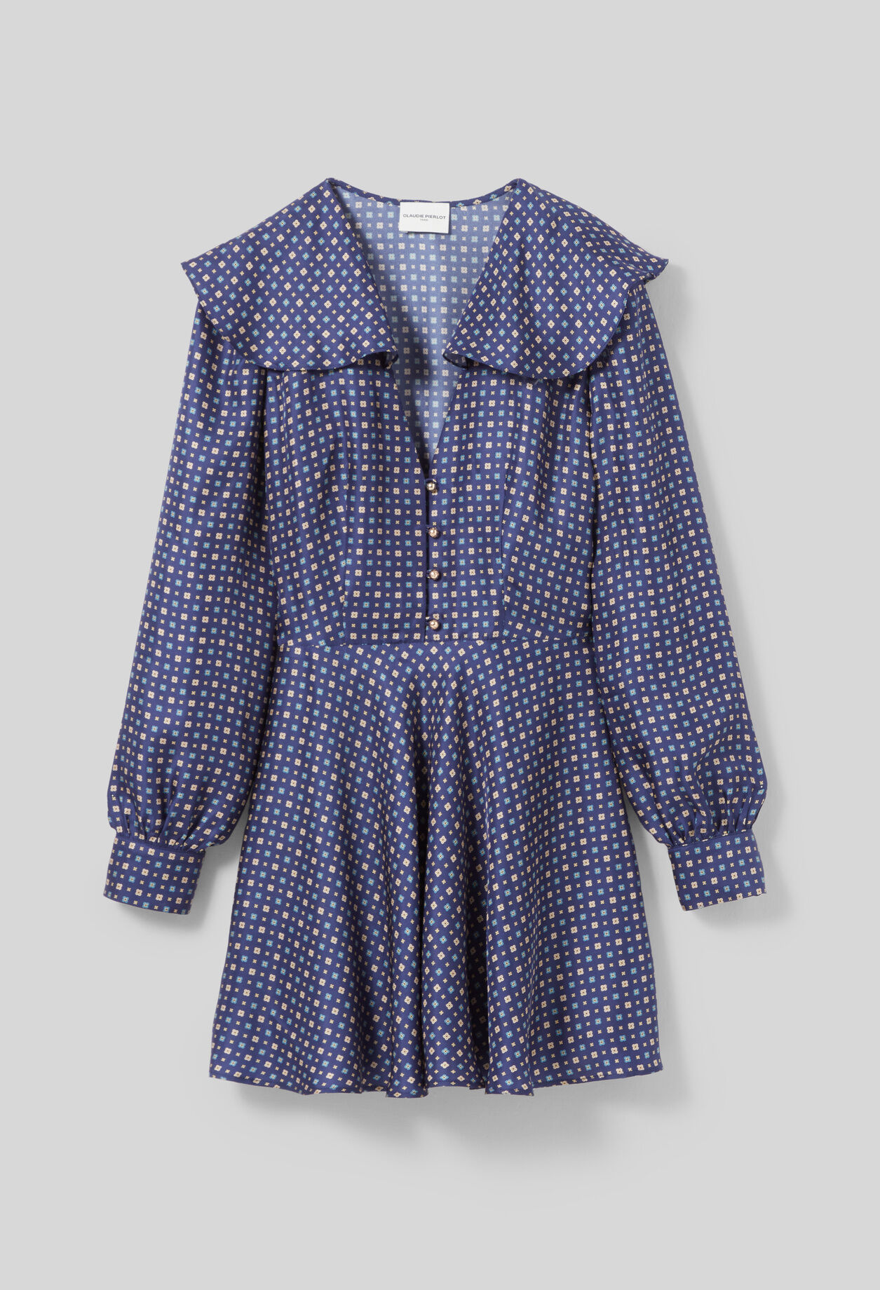 Printed Silk Mini Dress 8 Printed Silk Mini Dress