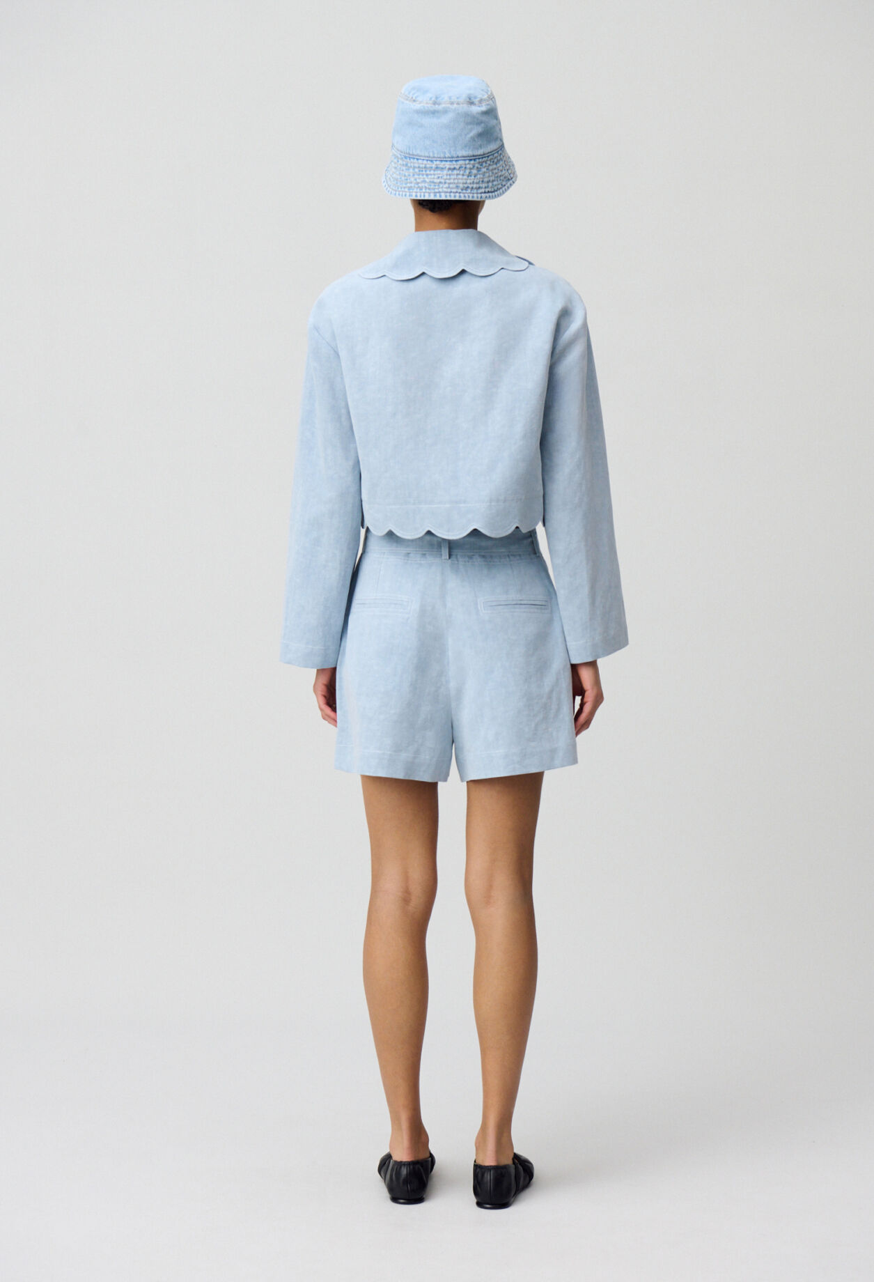 Belted Denim Shorts 5 Belted Denim Shorts