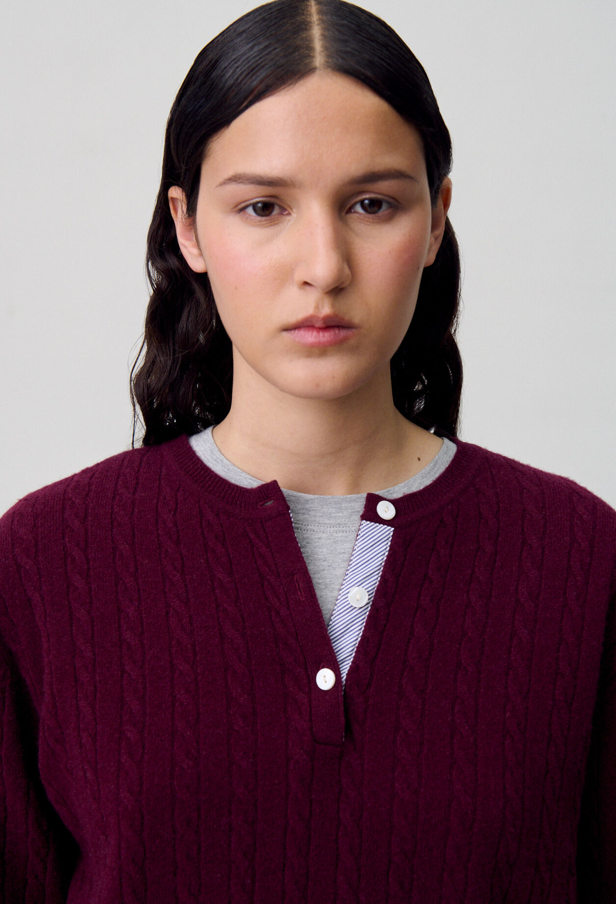 Henley Knit Sweater 3 Henley Knit Sweater