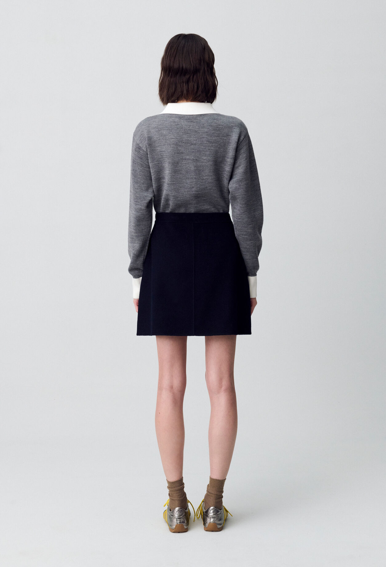 Short Straight Wool Skirt 5 Short Straight Wool Skirt
