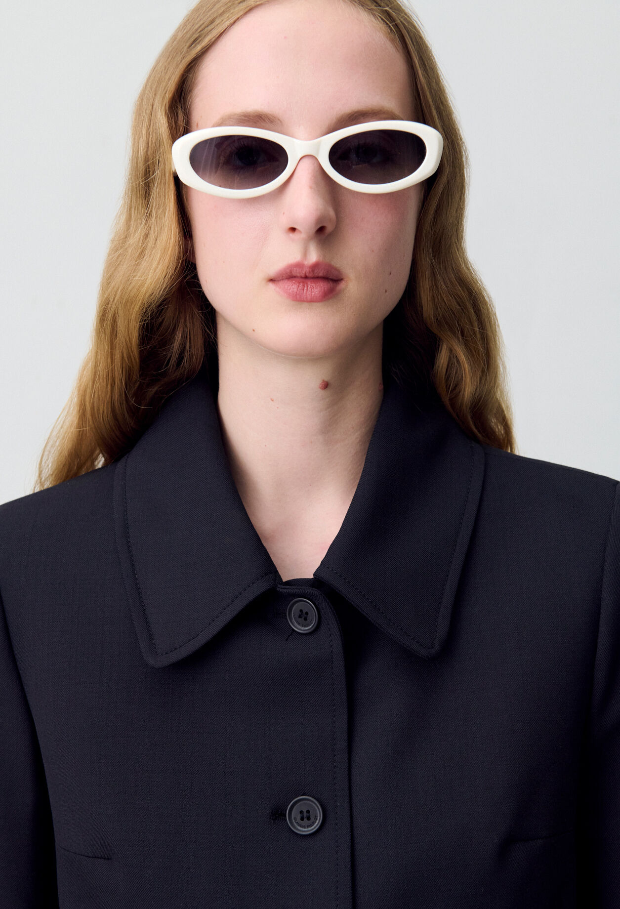 Black wool-blend box jacket 3 Black wool-blend box jacket