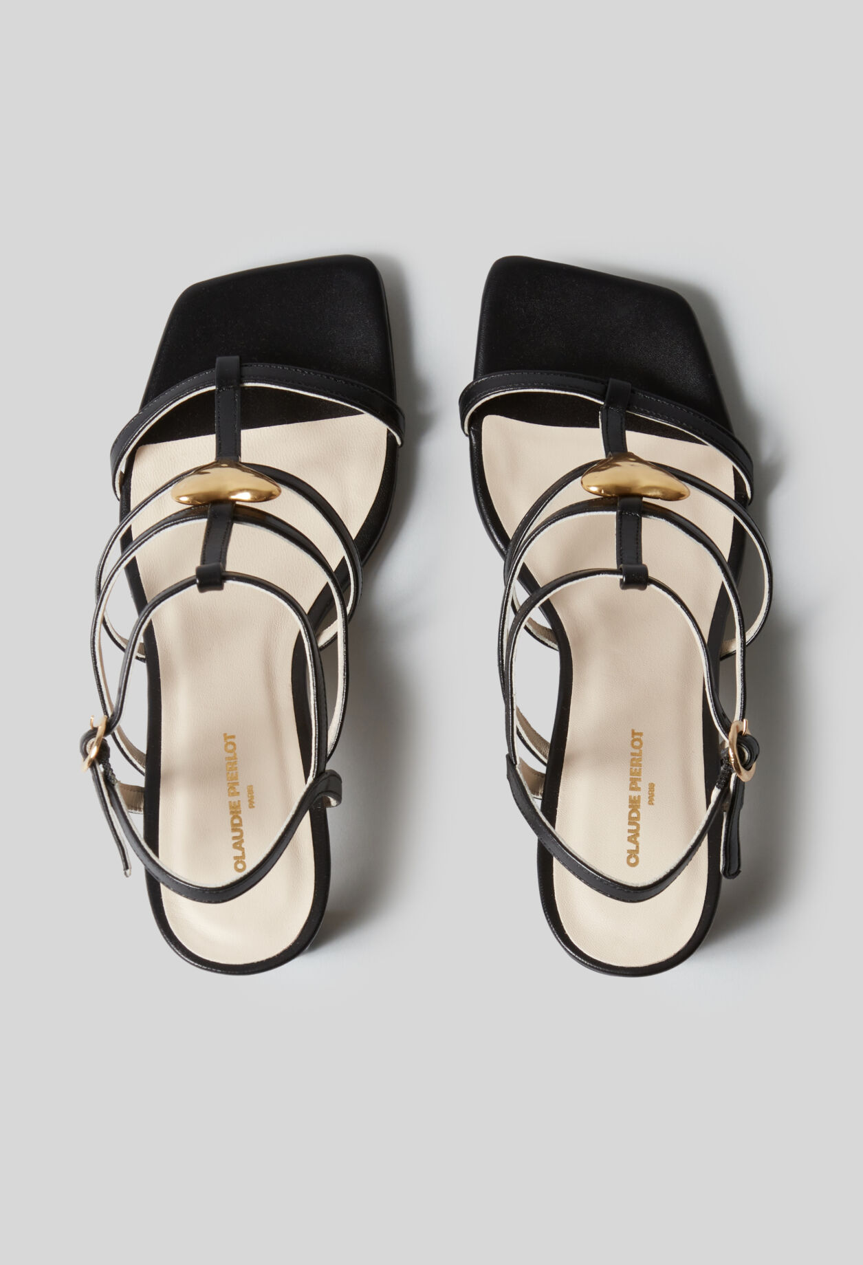 Leather heart heel sandals 6 Leather heart heel sandals