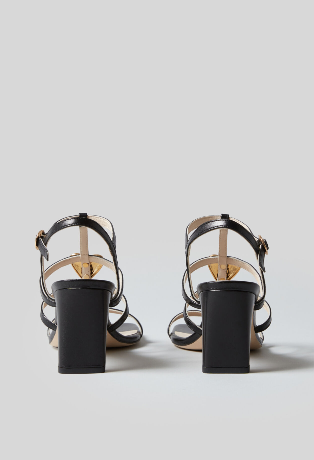 Leather heart heel sandals 7 Leather heart heel sandals