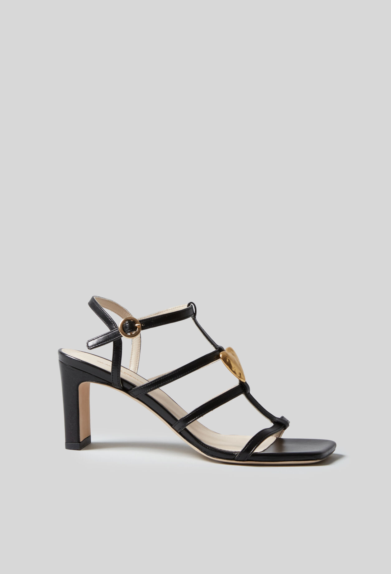 Leather heart heel sandals 8 Leather heart heel sandals
