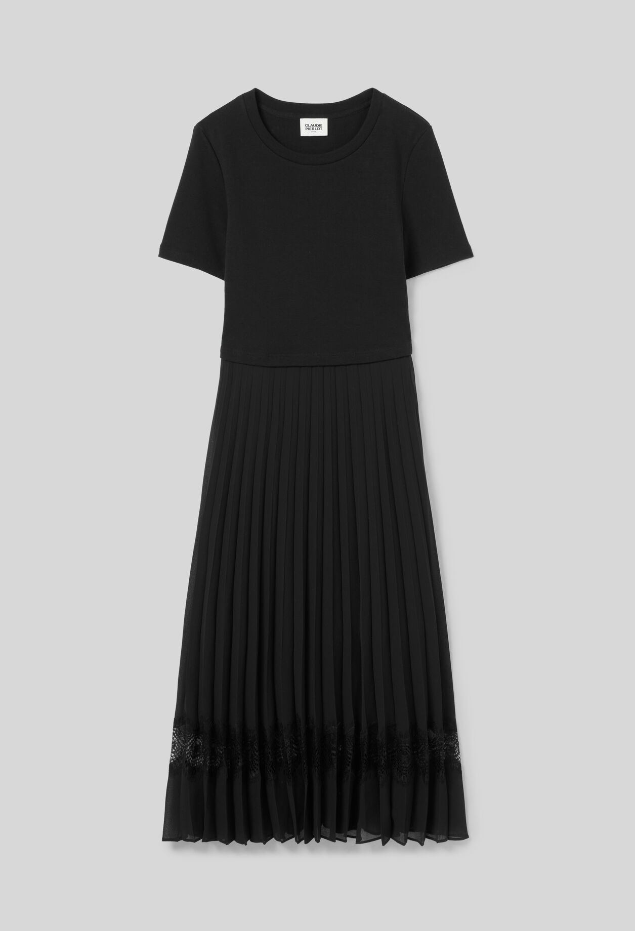 Twist black bi-material midi dress 7 Twist black bi-material midi dress