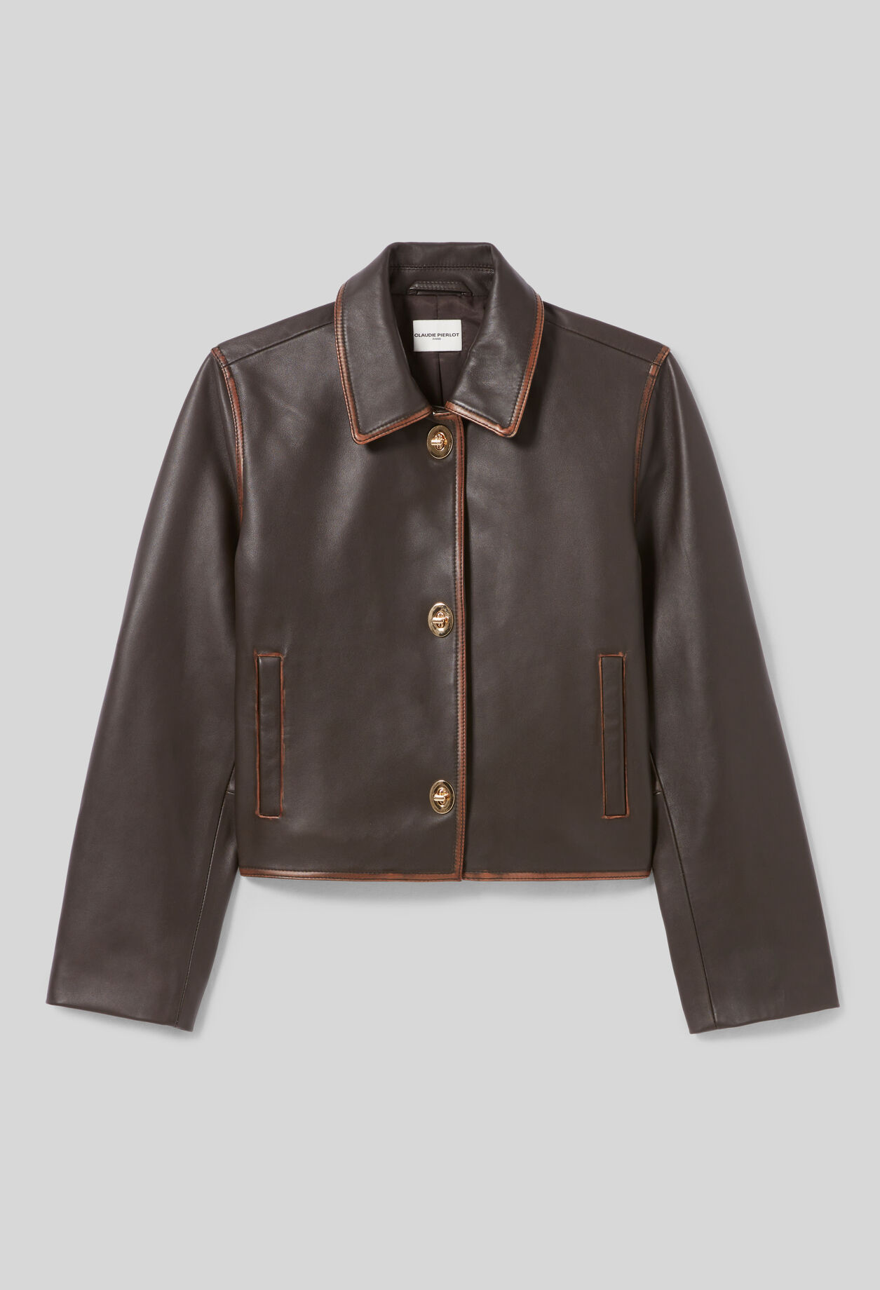 Cropped Vintage Leather Jacket 7 Cropped Vintage Leather Jacket