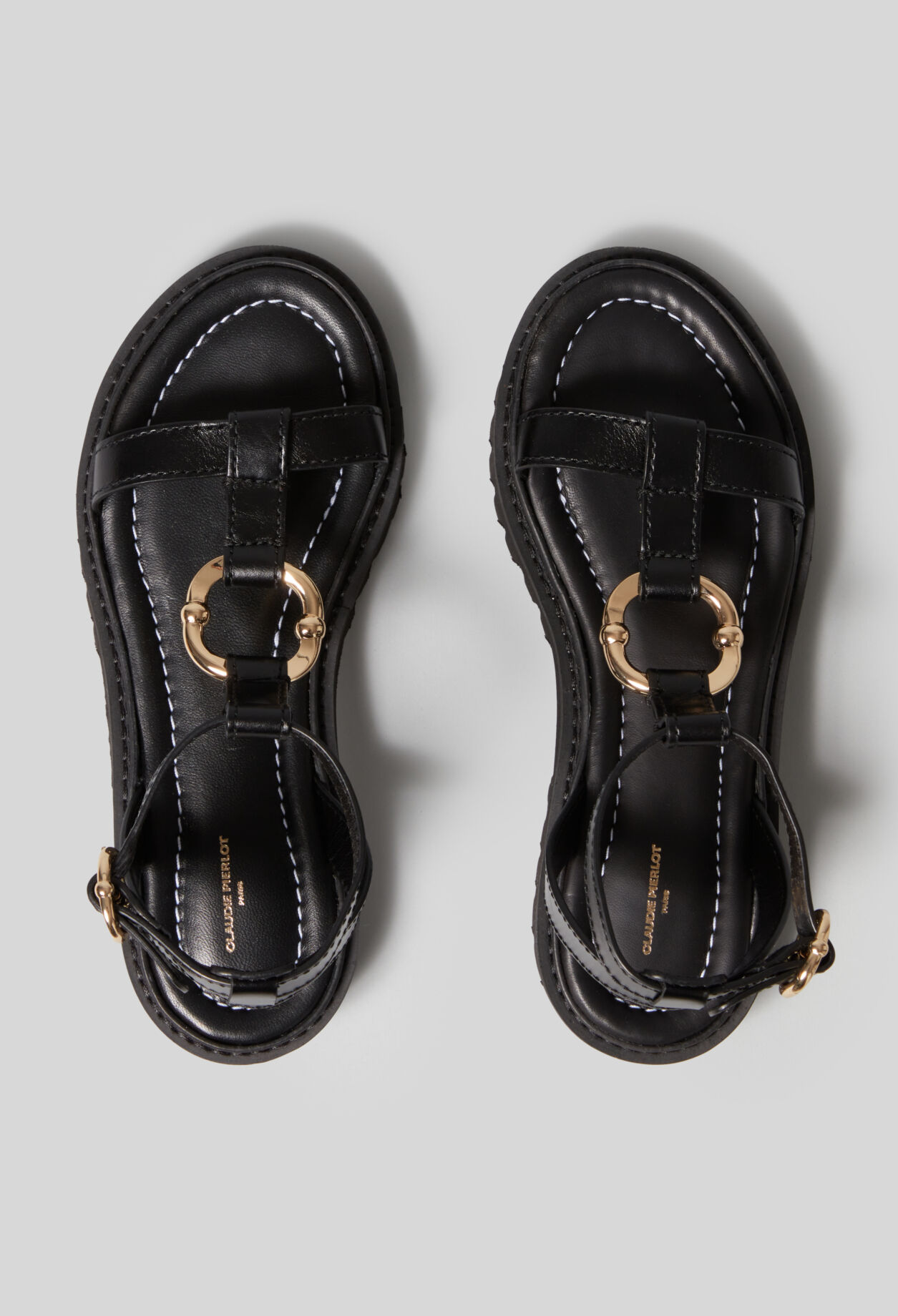 Leather sandals gold ring 5 Leather sandals gold ring