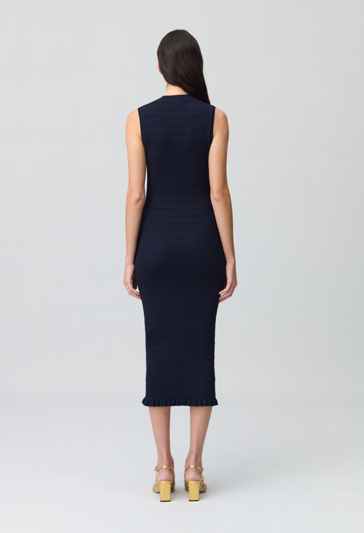Long knit dress with bows 5 Long knit dress with bows