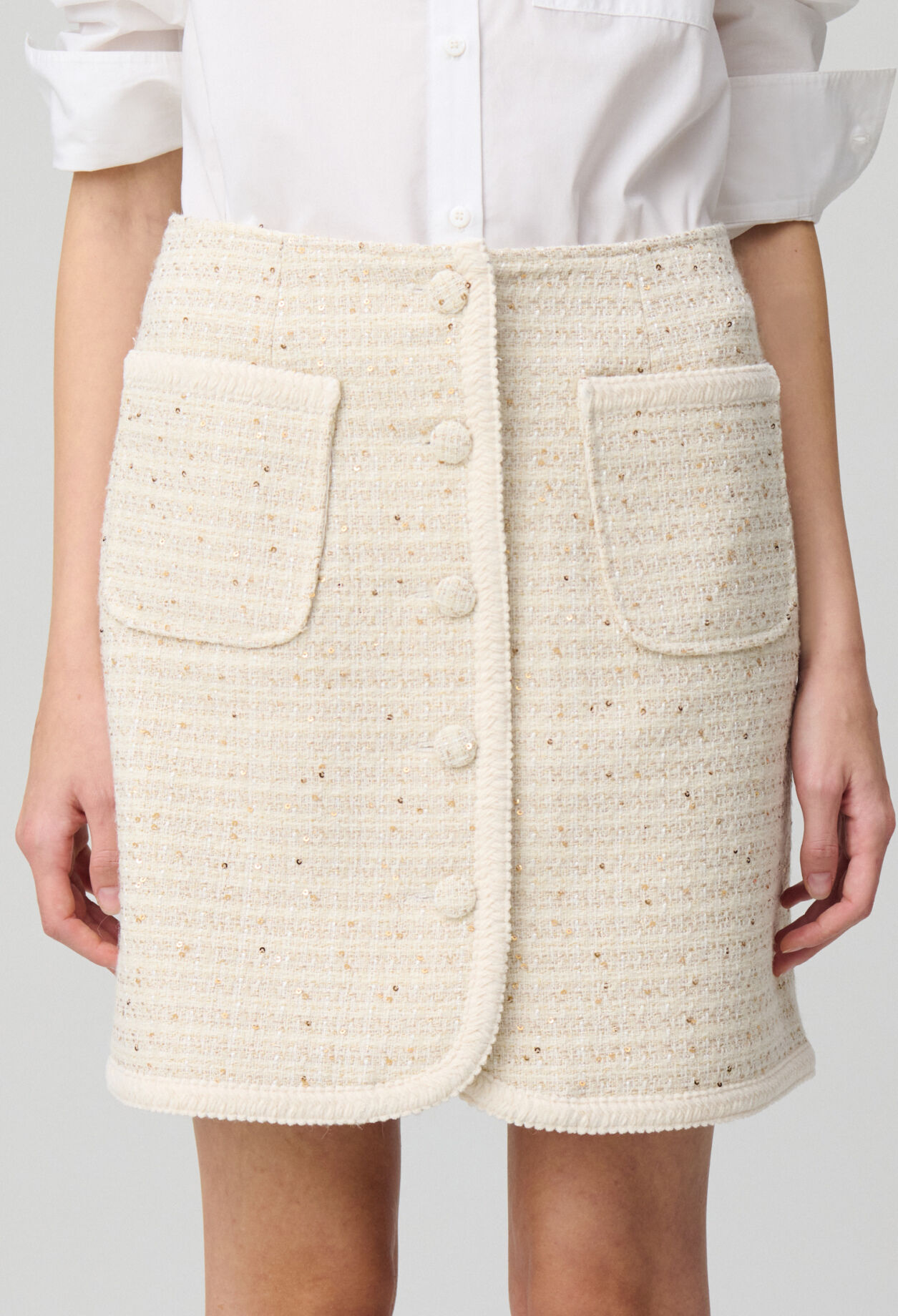 Heeshop Tweed Mini Skirt