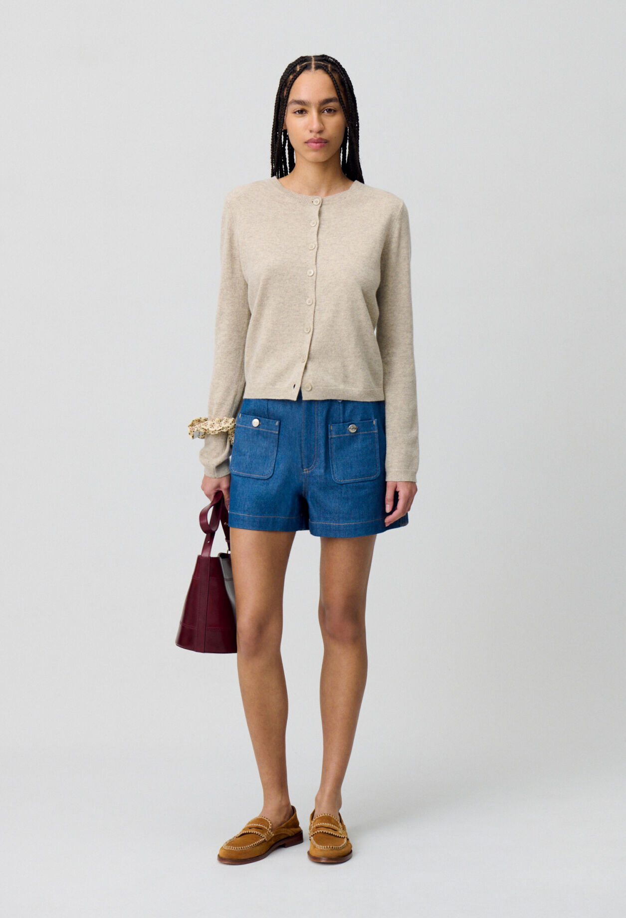 Wool Cardigan w/ CP Embroidery 8 Wool Cardigan w/ CP Embroidery